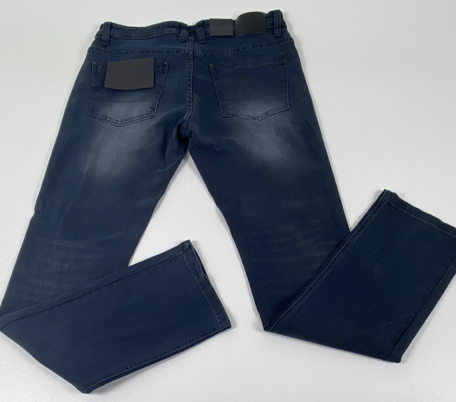 Steve’s Jean Men’s Slim Fit Dark Wash Blue Denim Stretch Mid Rise 5-Pocket 32*32