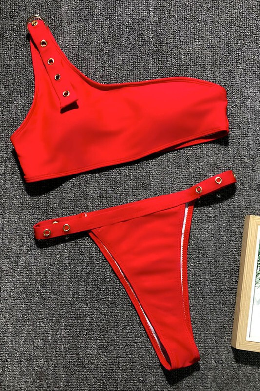 Be fabulous Two-Piece One Strap Bikini “Brooklyn” by Bikini Rebel ©