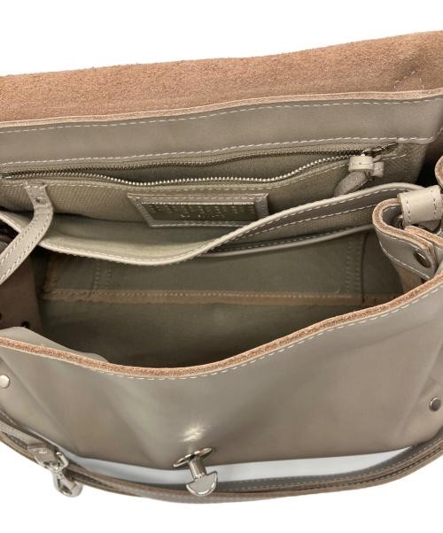 zanellato POSTINA Studded Leather Shoulder Bag gray