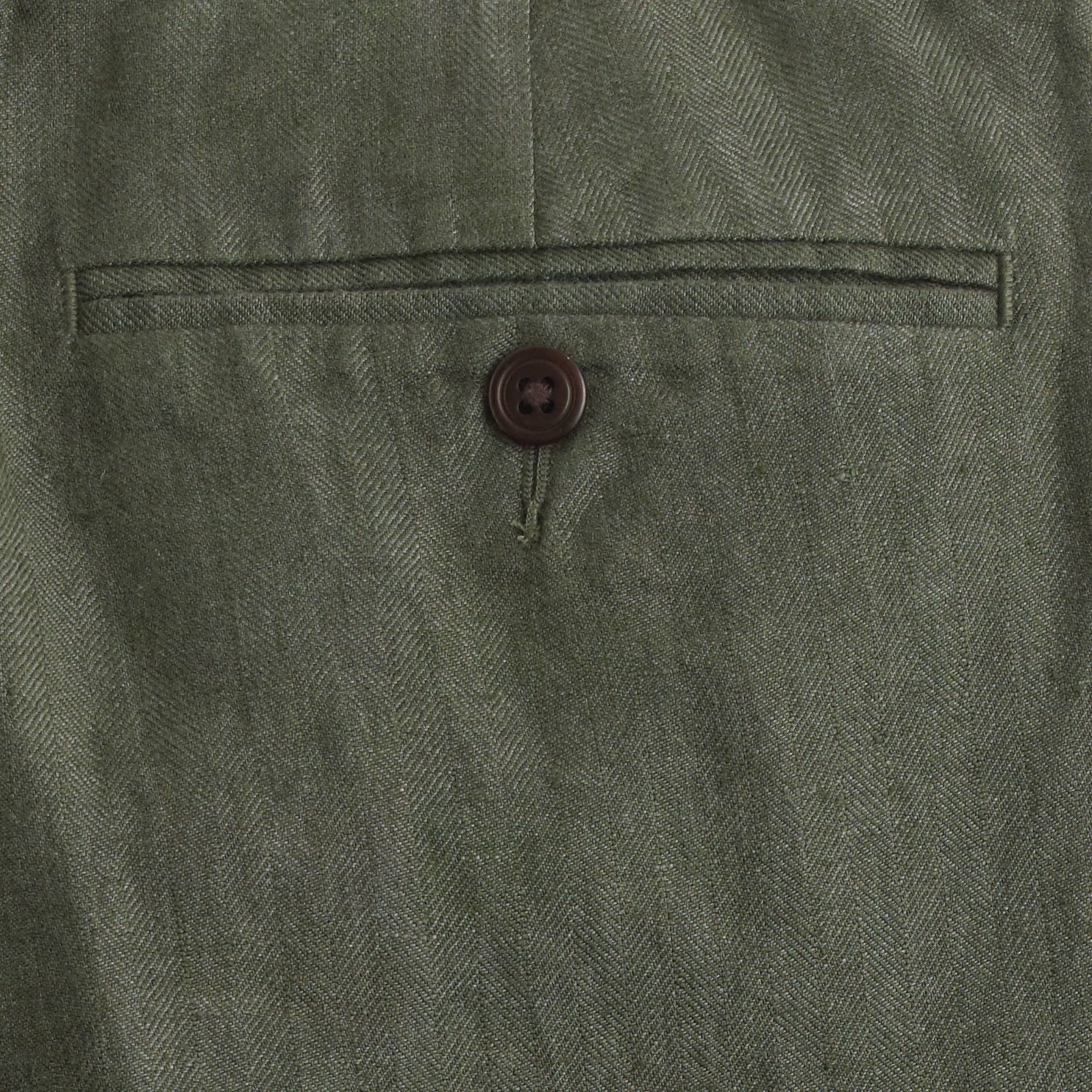 J.Crew Bowery Pant in Baird McNutt Irish Linen Herringbone | 32/32 | $148