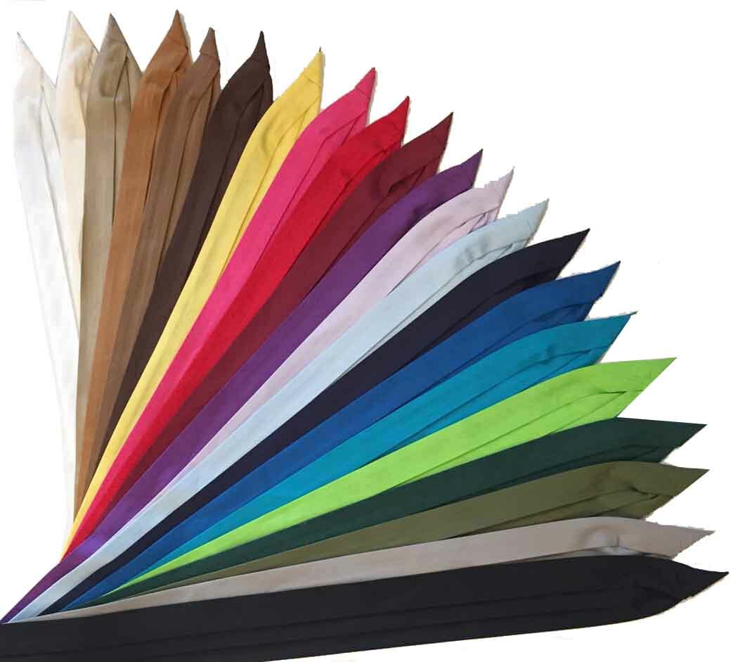 Hat Bands – 3-Pleat Lt Weight Solid Poly/Cotton with 2-End Hooks-Final Sale