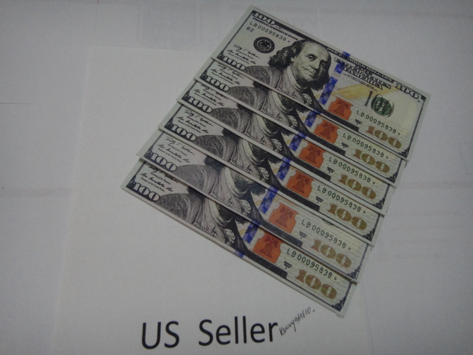Newest 100 dollar bill wallet bifold ultra thin card holder