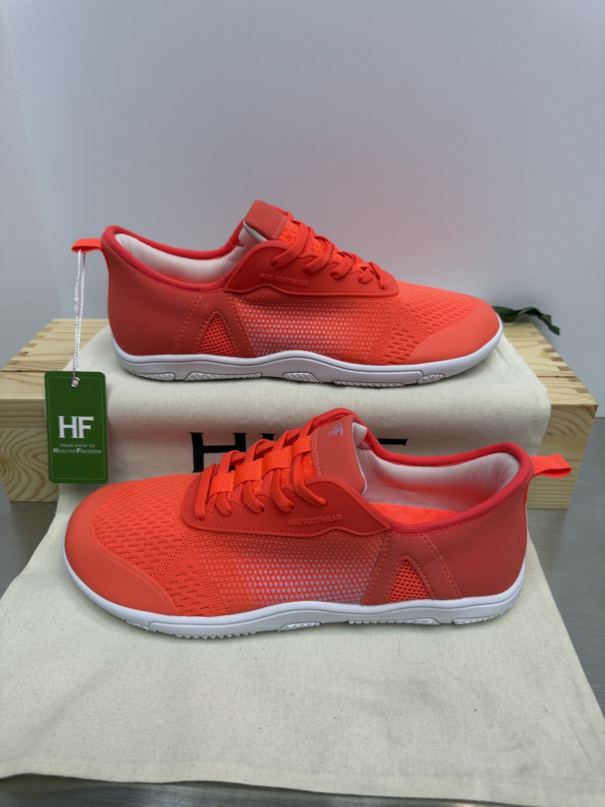 NWT Hike Footwear Stride Orange Barefoot Unisex EU41 W10-10.5 M8-8.5
