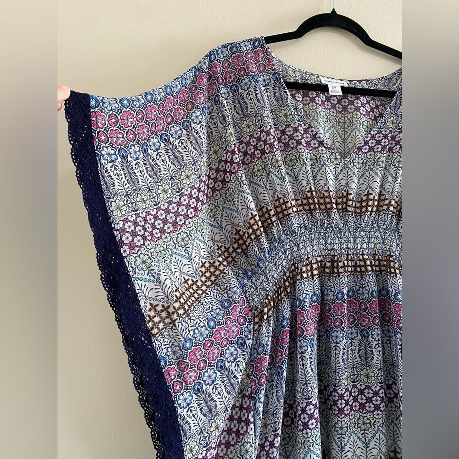 Motherhood Maternity Printed Kimono Sleeve Top Size Medium
