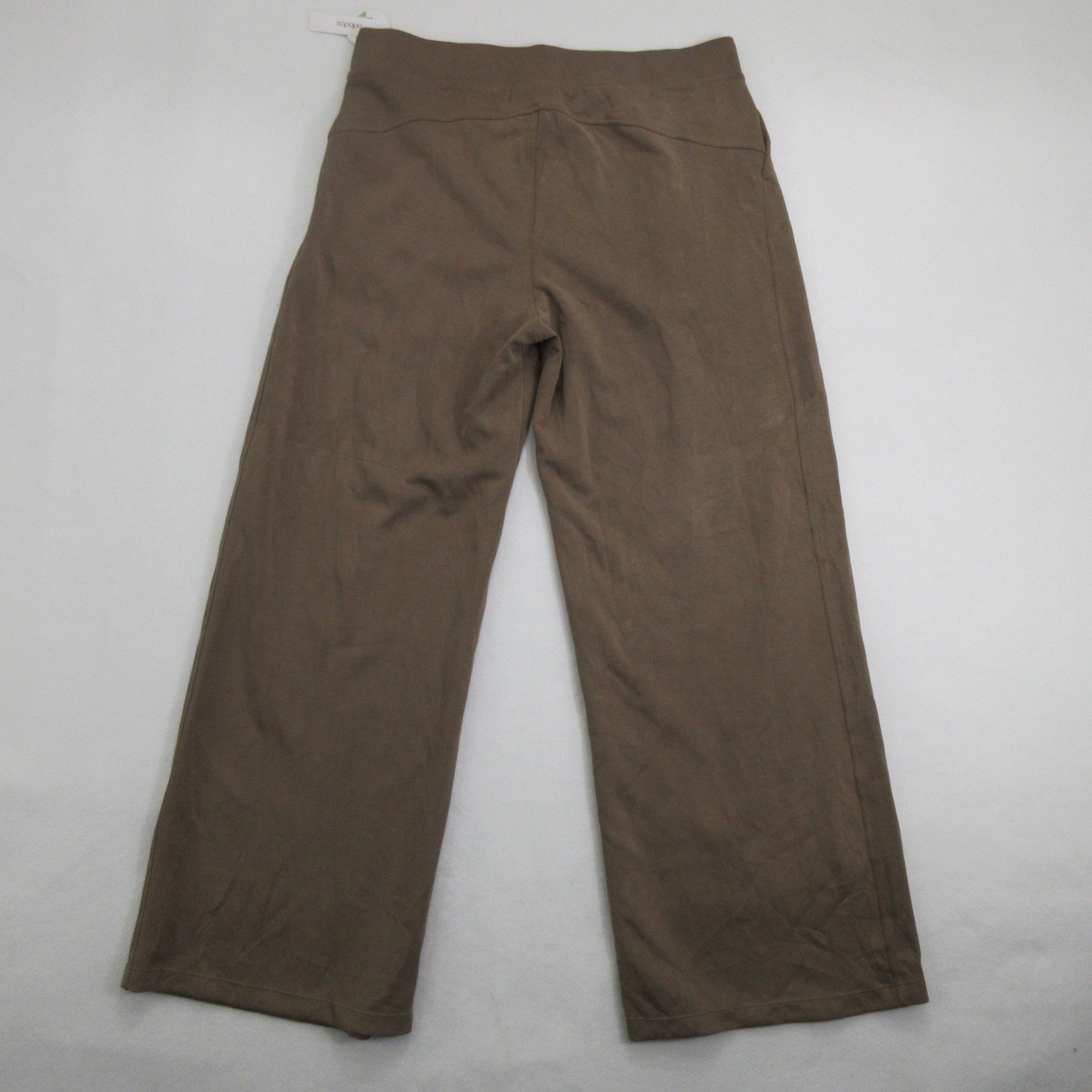 Ododos Womens Pants XL Brown Wide Leg Pull On Pockets Stretch New