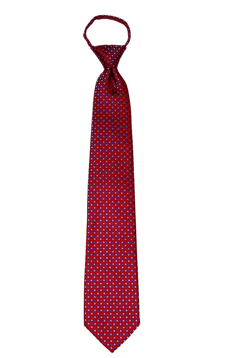 Men’s Dot XL Extra Long Pretied Zipper Necktie Formal Weddings Business Prom
