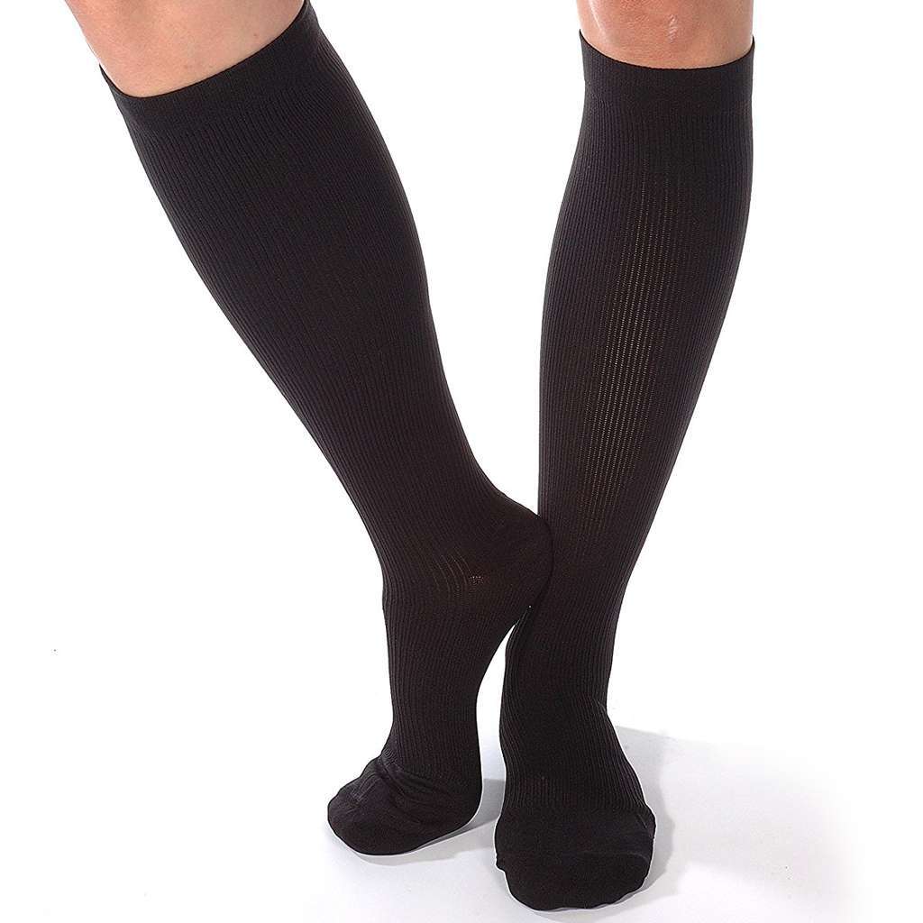 2/5 Pairs Copper Compression Socks 20-30mmHg Graduated Support Mens Womens S-XXL