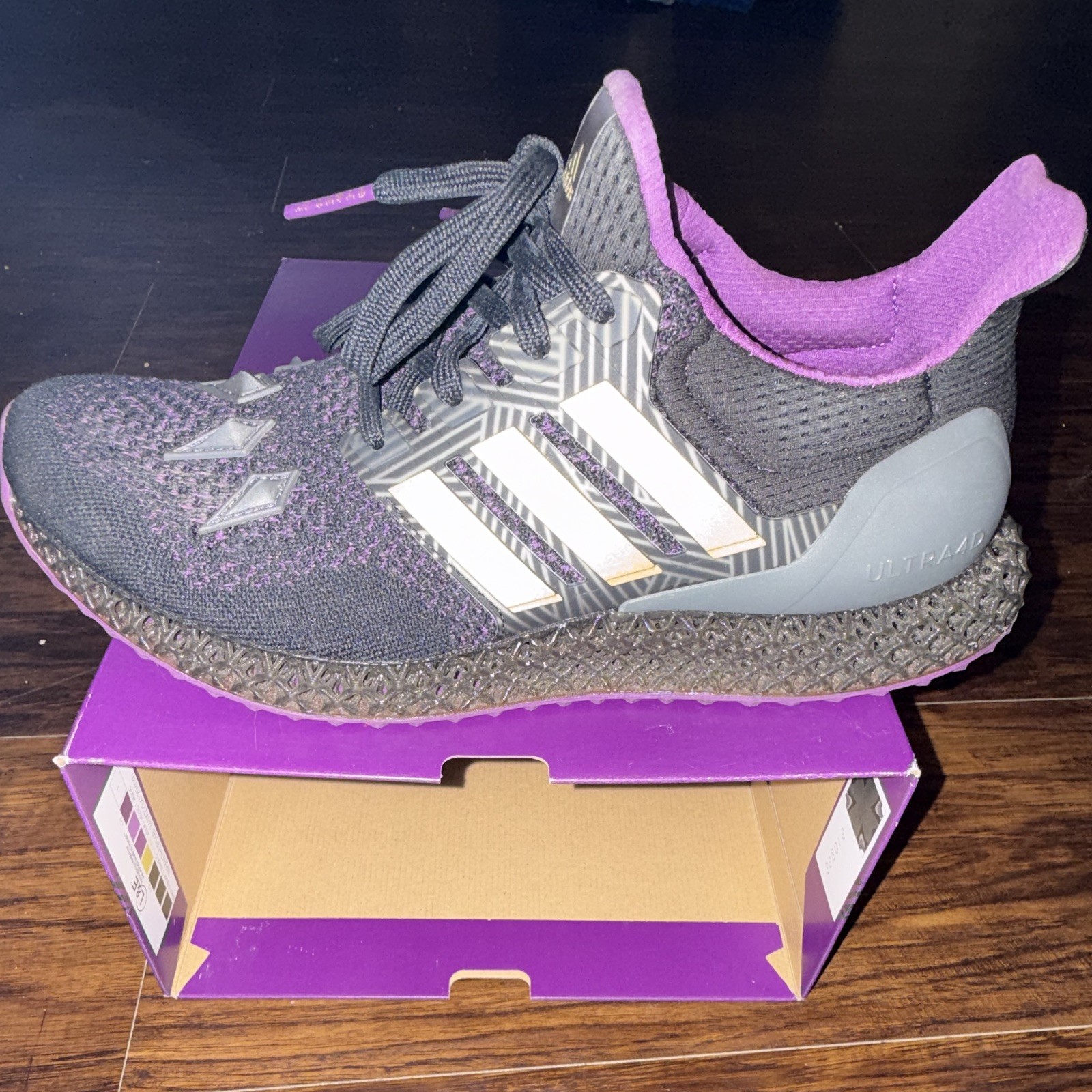 Adidas Ultra 4D Marvel Black Panther Black/Gold/Purple