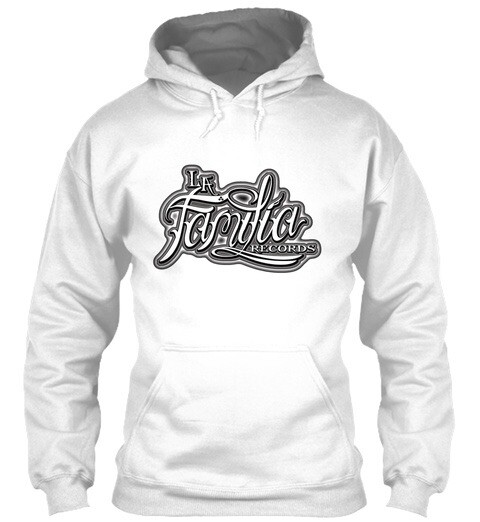 La Familia Records OG Logo Hooded Sweater (White) (Any Size) S,M,L,XL,XXL & XXXL