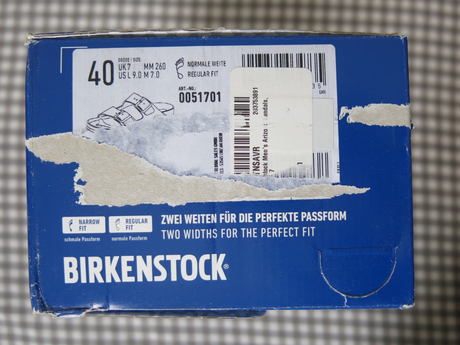 Birkenstock Arizona Birko-Flor® sandals dark brown EU 40 US 9-9.5 regular/wide