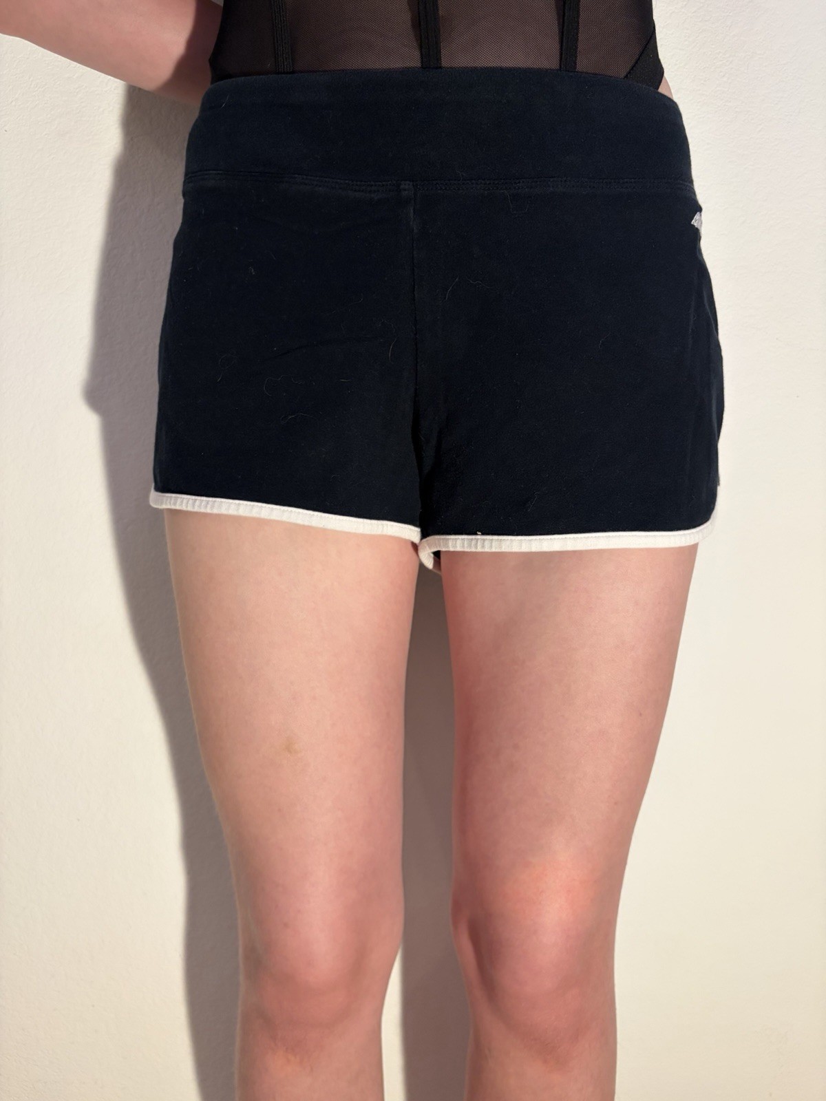Large Black Avia Stretch Cotton Blend Shorts Exercise Yoga Pilates 4.5″ Inseam
