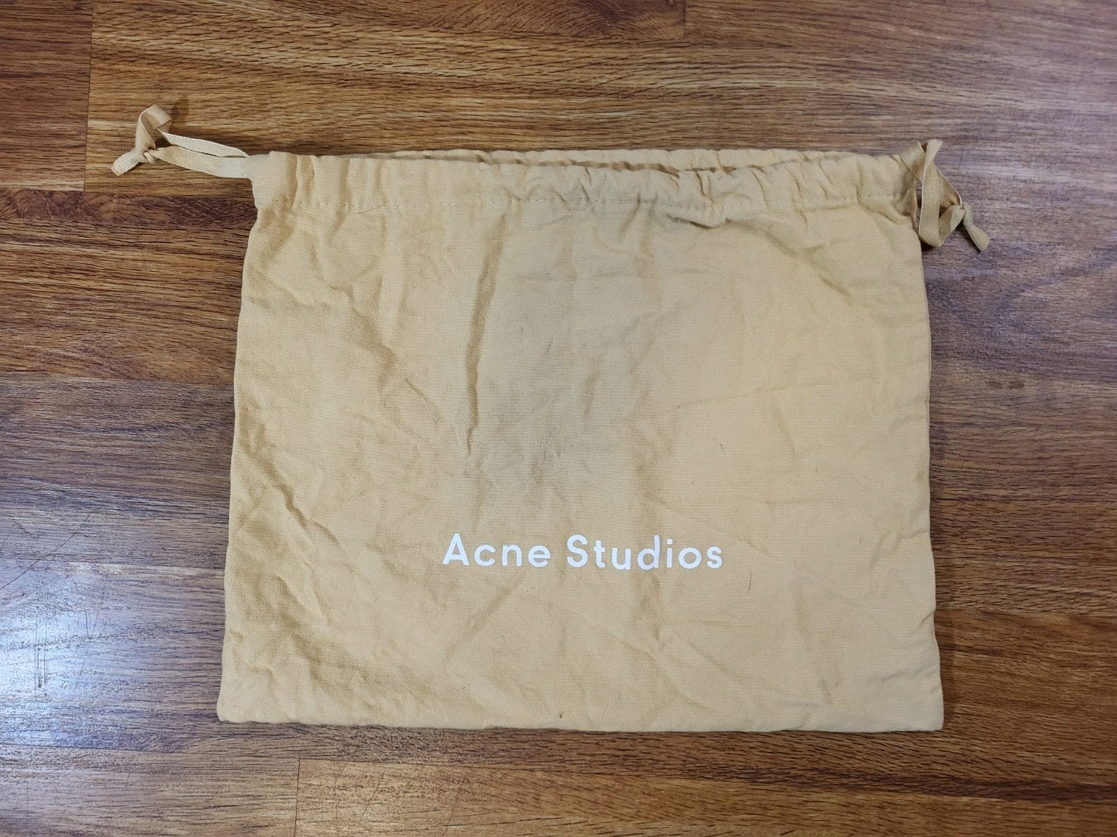 Acne Studios Beige Dust Bag Only 15″×12″