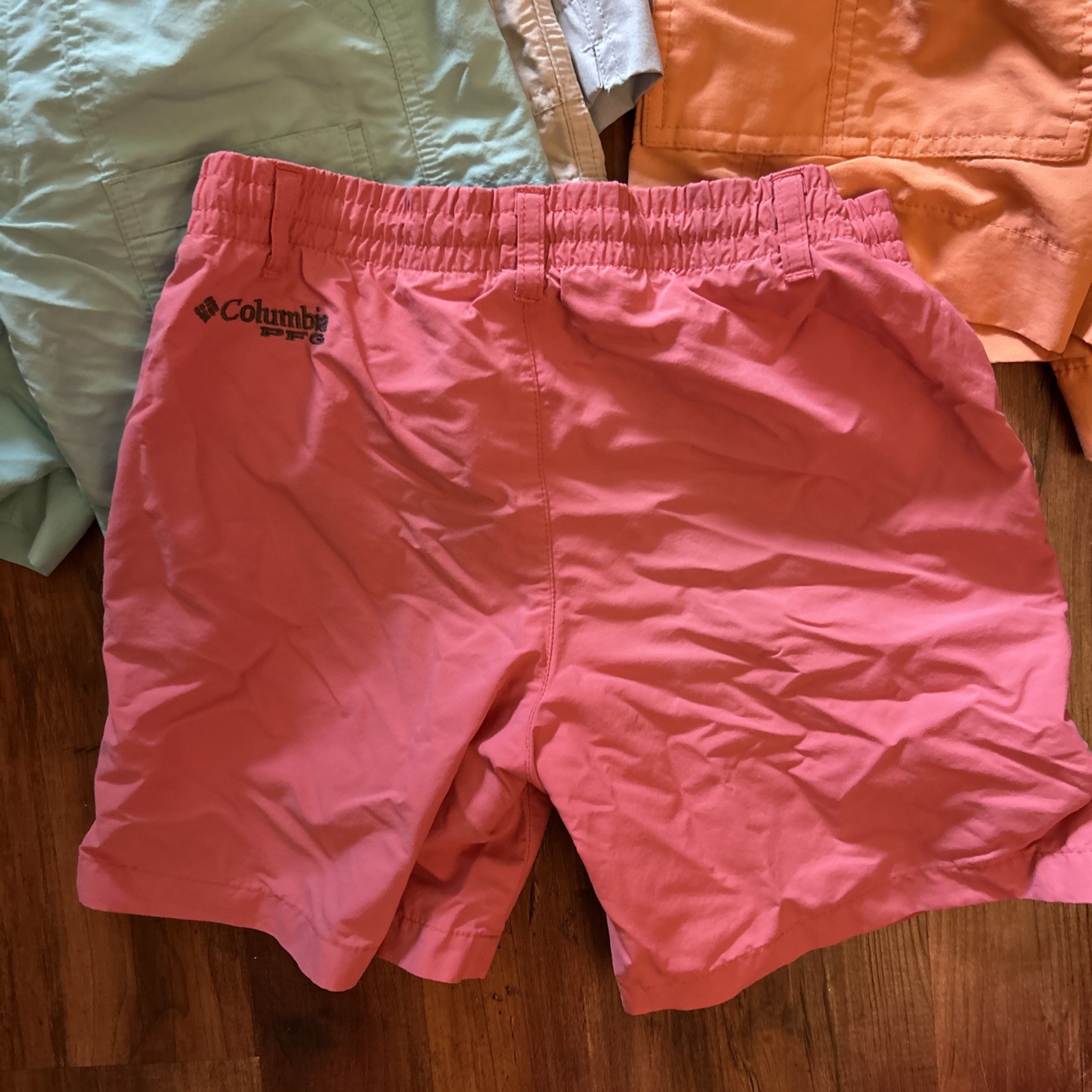 AFTCO & Columbia 22 in S Shorts Boys Youth Nylon Cargo Fishing Lot Of 10 Preppy