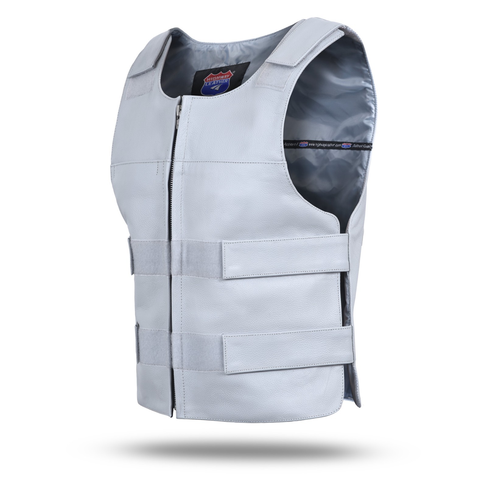 HL14945 Women Bullet Proof style Leather Motorcycle Vest-bikers Club