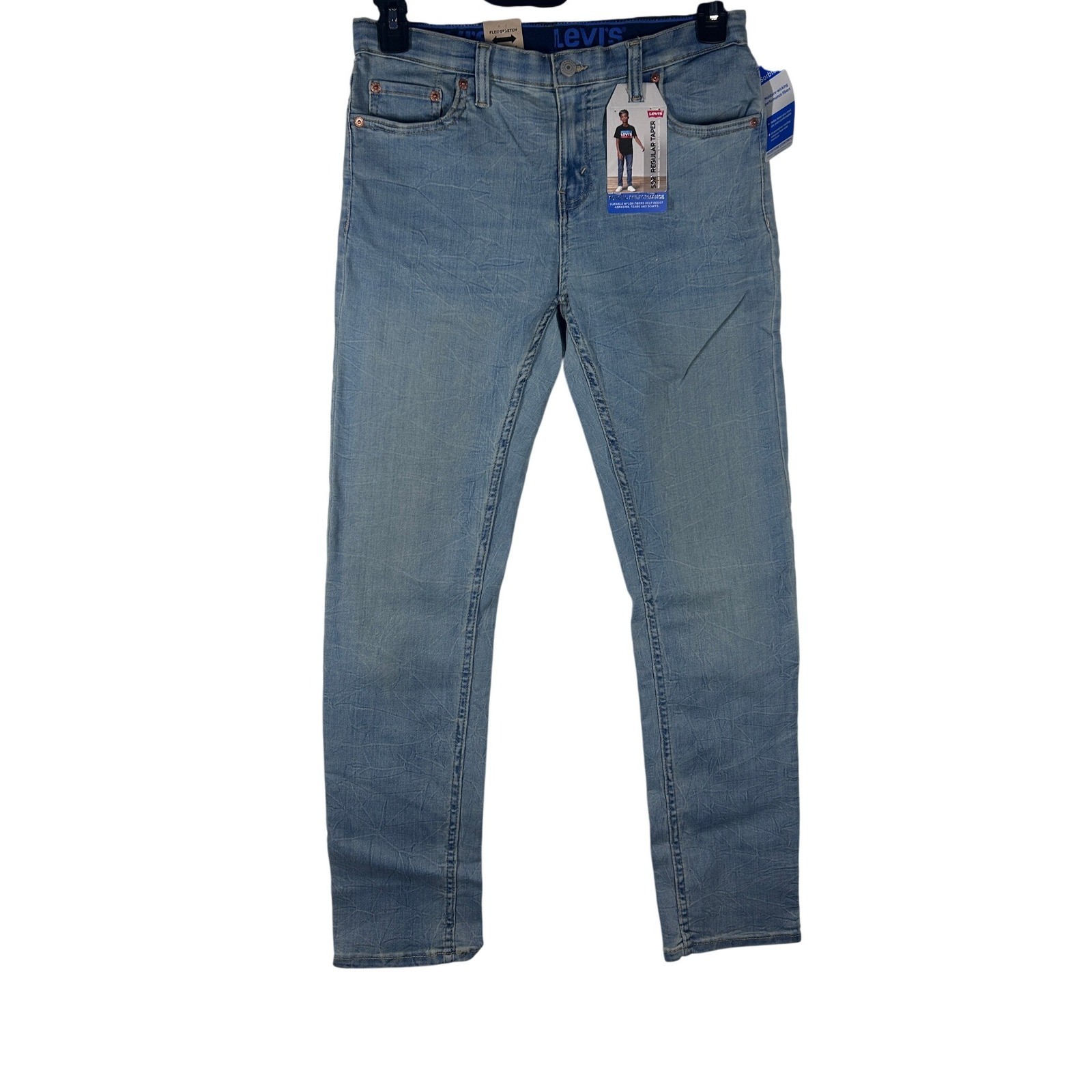 Levi’s 502 Regular Taper Jeans Boys 18 REG (29×31 ) Light Wash NEW