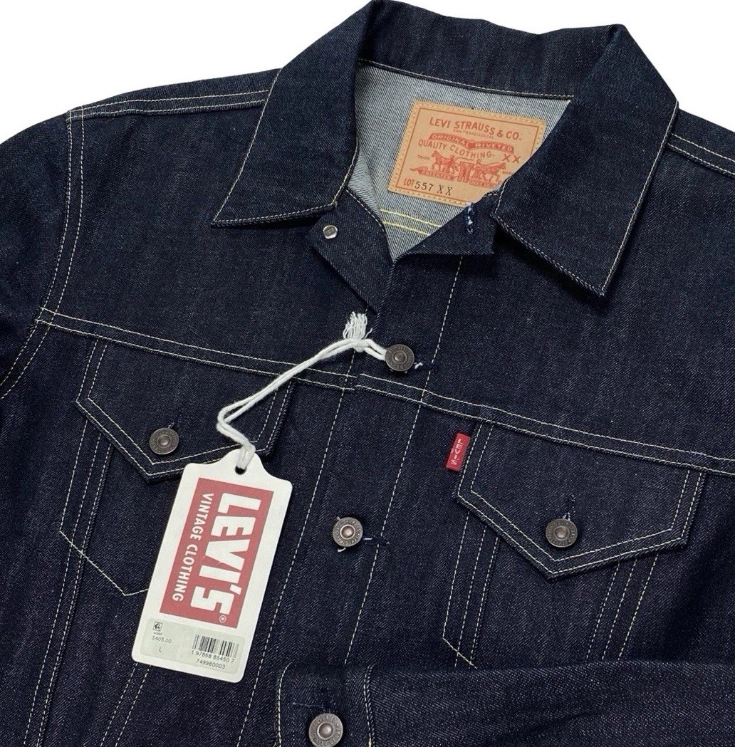 Levi’s Vintage Clothing 1961 557 Trucker Jacket Size L Made in Japan LVC