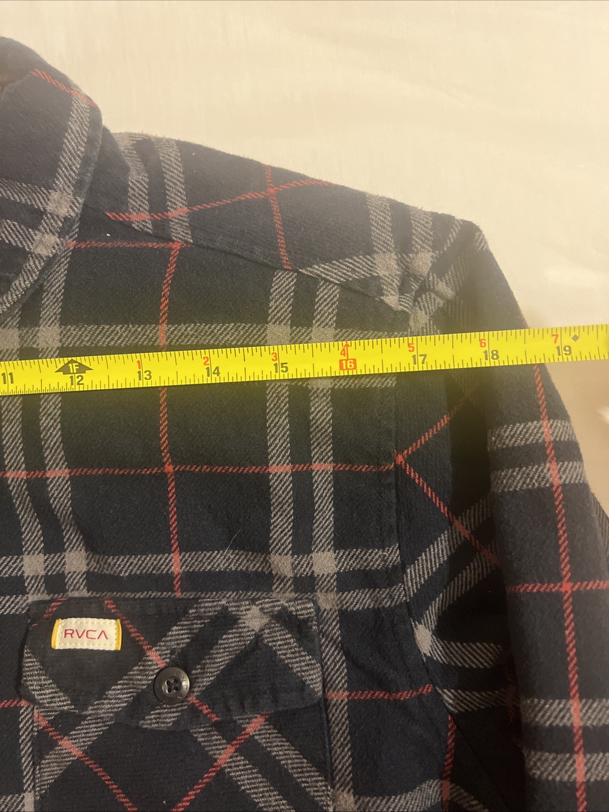 RVCA Andrew Reynolds Collection Blue Plaid Quilted Lined Flannel Shirt Jacket M
