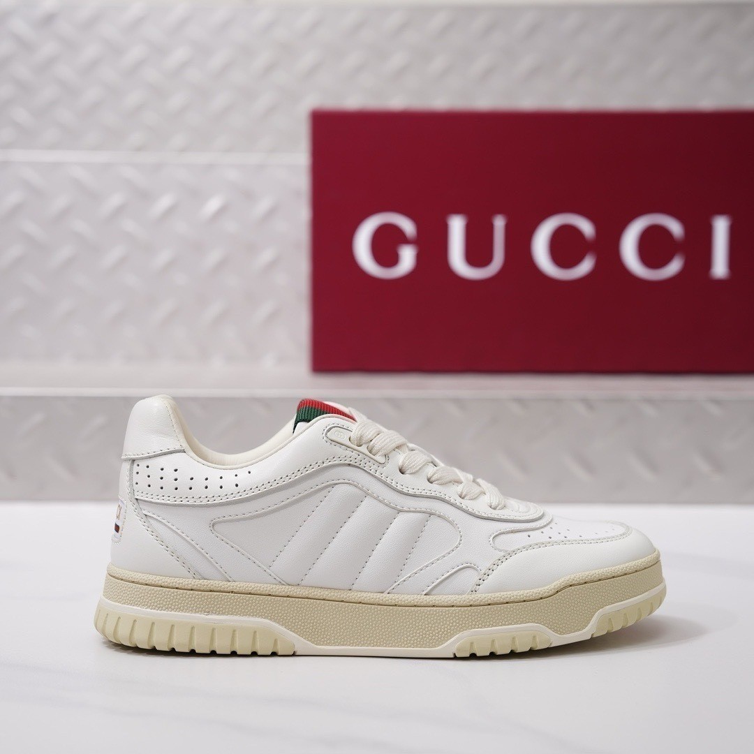 ிGUCCI RE-WEB Men’s Shoes US Size White