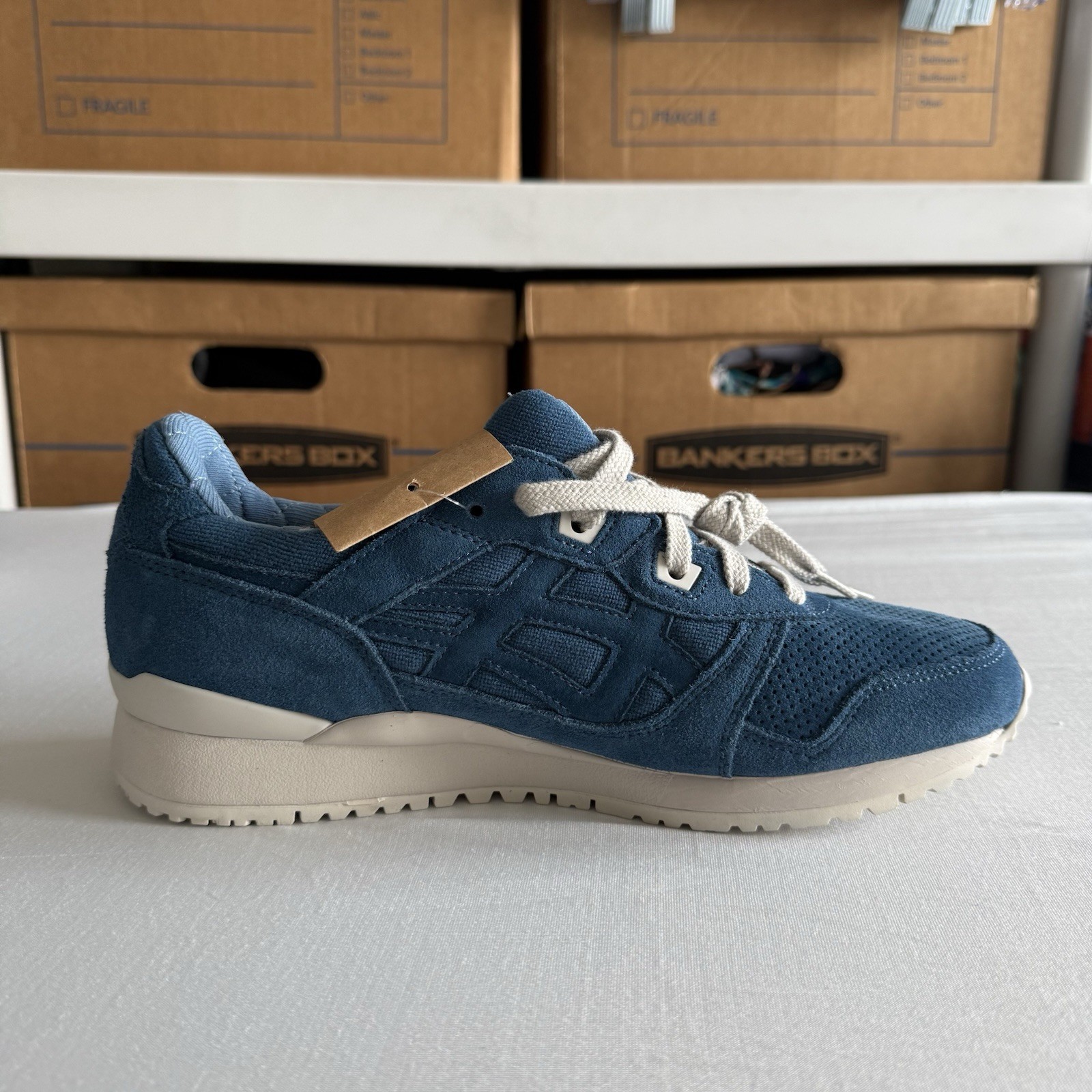 ASICS Gel-Lyte III OG Mens 8 Light Indigo Smoke Grey 1201A383-400 Running