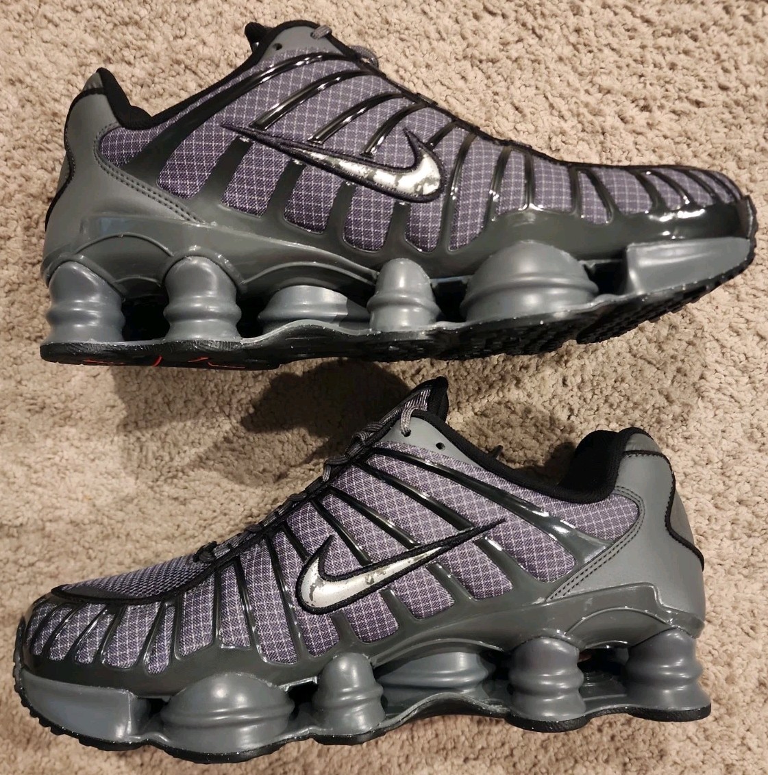 Size 10.5 – Nike Shox TL Iron Grey Black