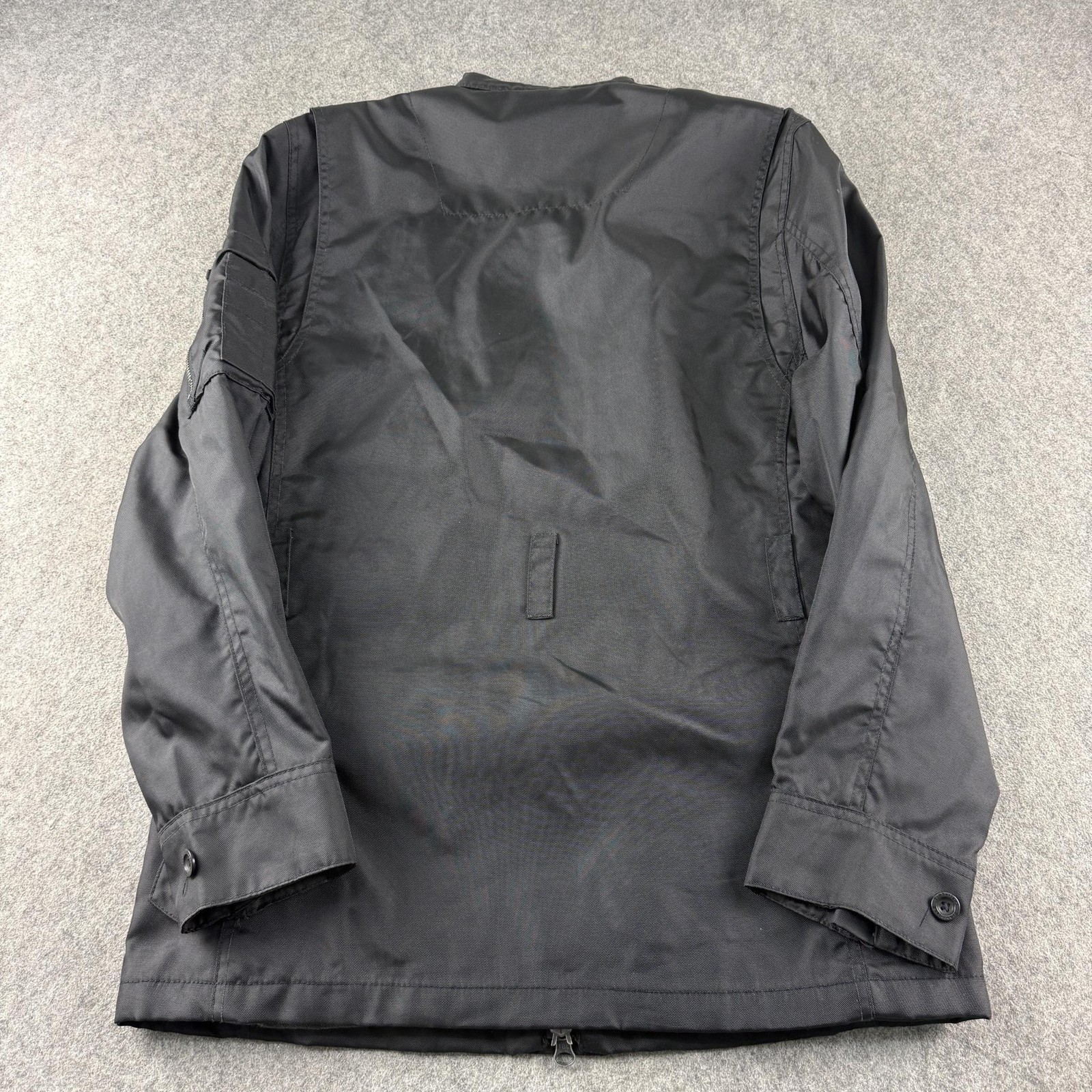 Timberland Jacket Mens Small Black Nylon Military Field Microfibre 74486 Outdoor