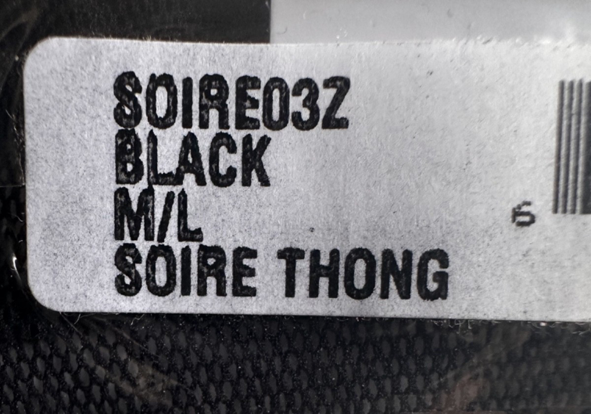 Cosabella Soire Thong M-L Black Mesh Made in Italy NEW in Package