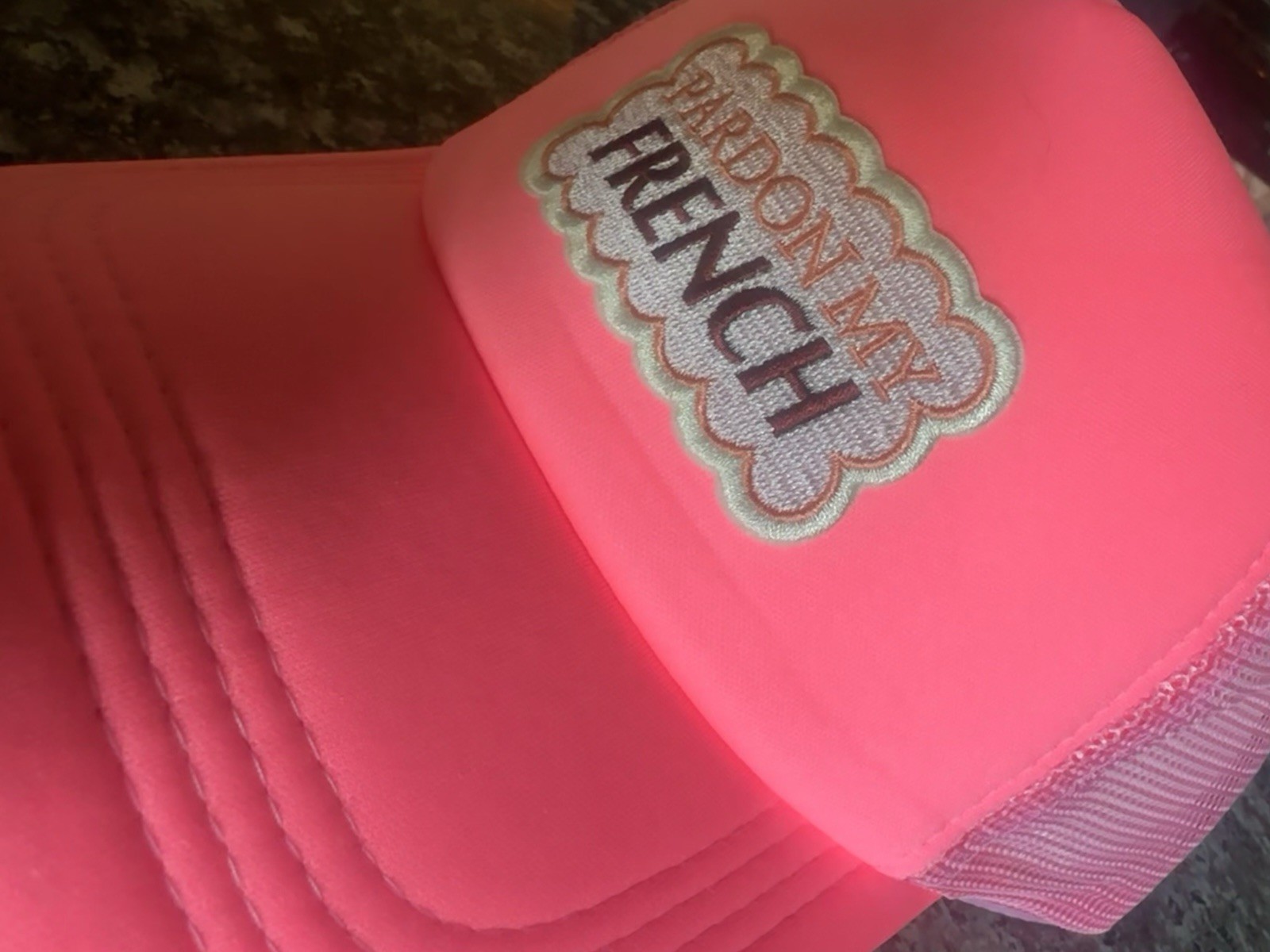 PINK Funny Quote Retro Hat Foam Mesh Baseball Cap Snapback Hats Caps Funny NEW