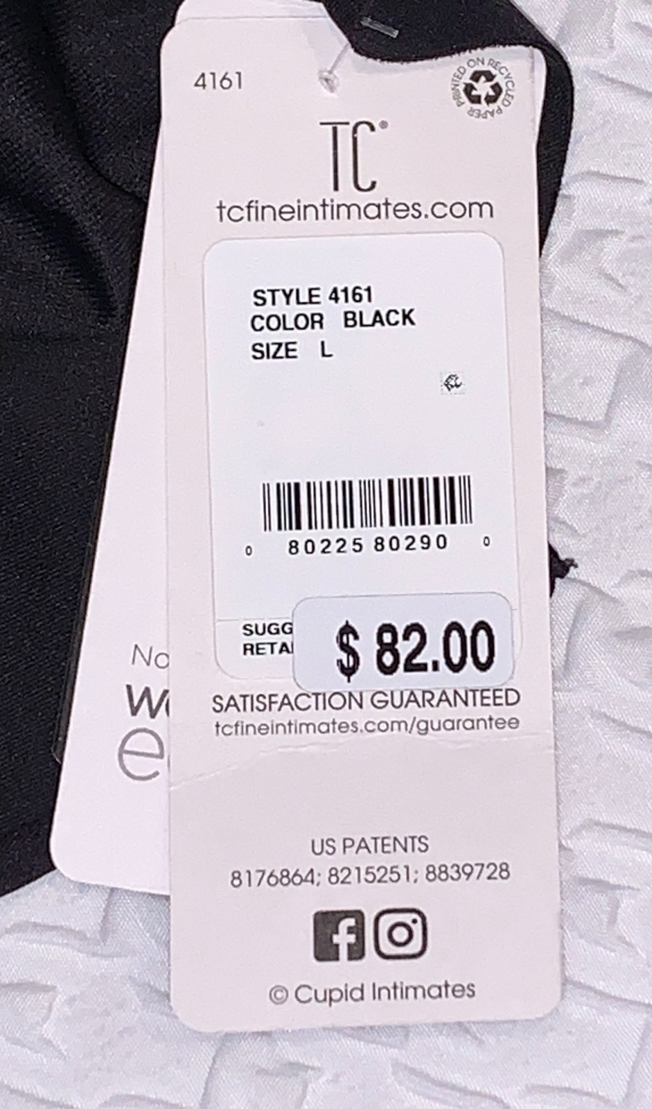 TC FINE INTIMATES Dress Rehearsal Barest Back All In One Bike Body Suit Womens L