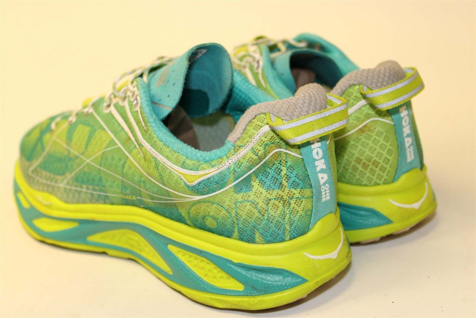 Hoka One One Huaka Textile Lace Up Running Womens Size 6 37 1/3 Shoes 20609 AAW