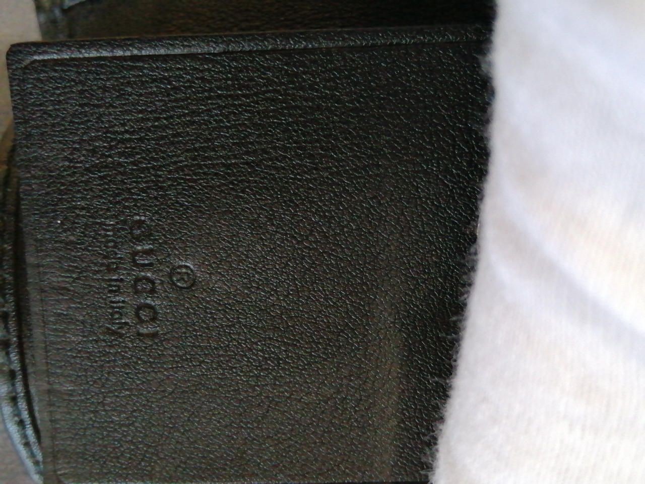 GUCCI 6-Key Case Shima Sherry Line Leather Canvas Used