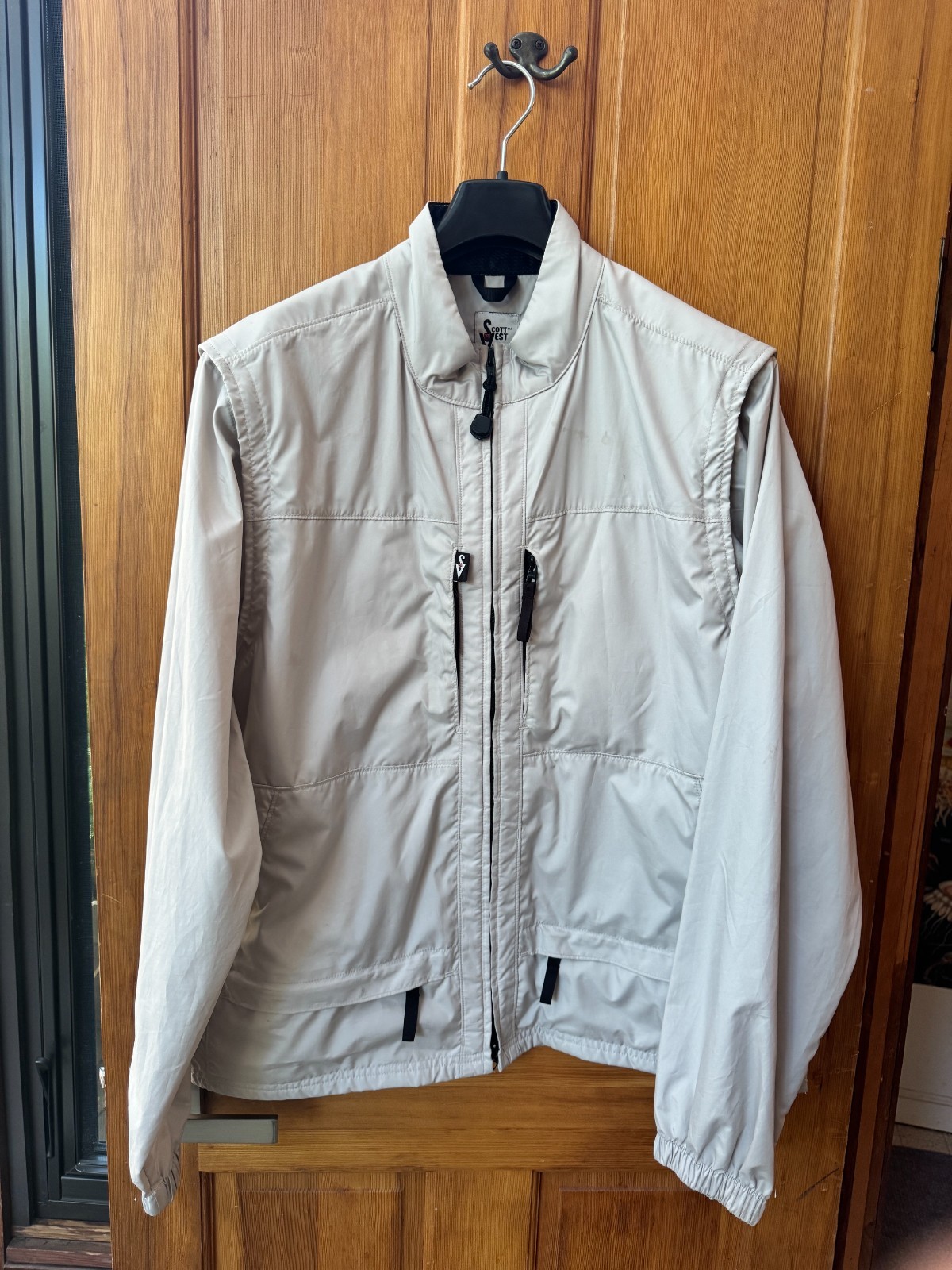 scottevest jacket men’s M – Vest combo electronics multi pockets travel jacket