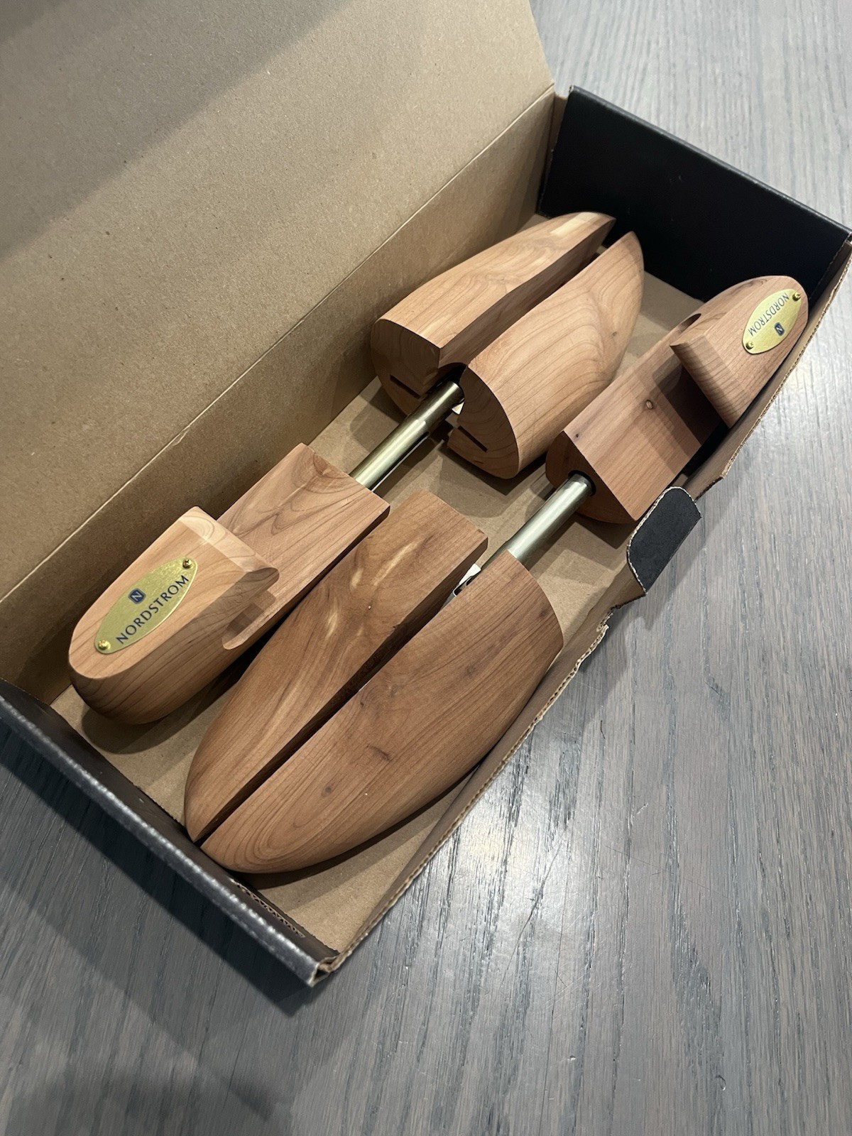 Nordstrom Aromatic Cedar Shoe Trees Wooden Adjustable Shoe Inserts, Lot