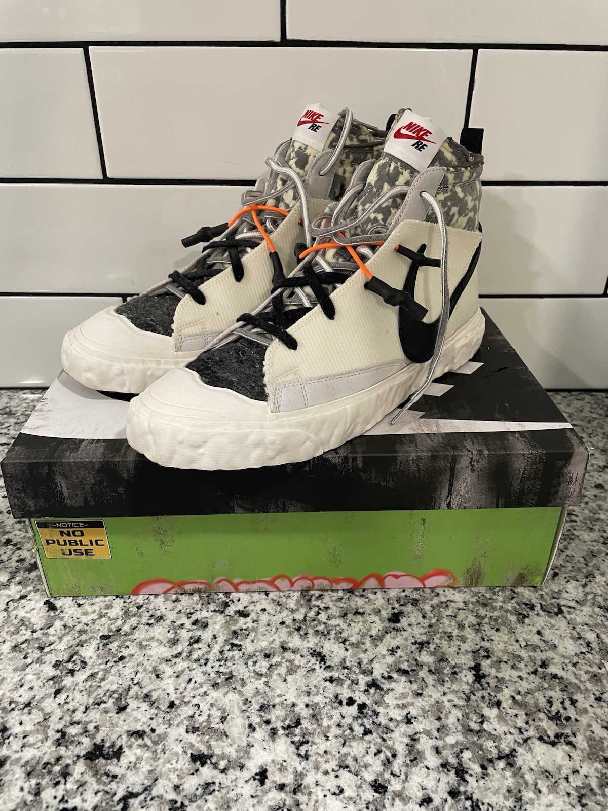 Nike READYMADE x Blazer Mid Top White Camo Sneaker CZ3589-100 2021