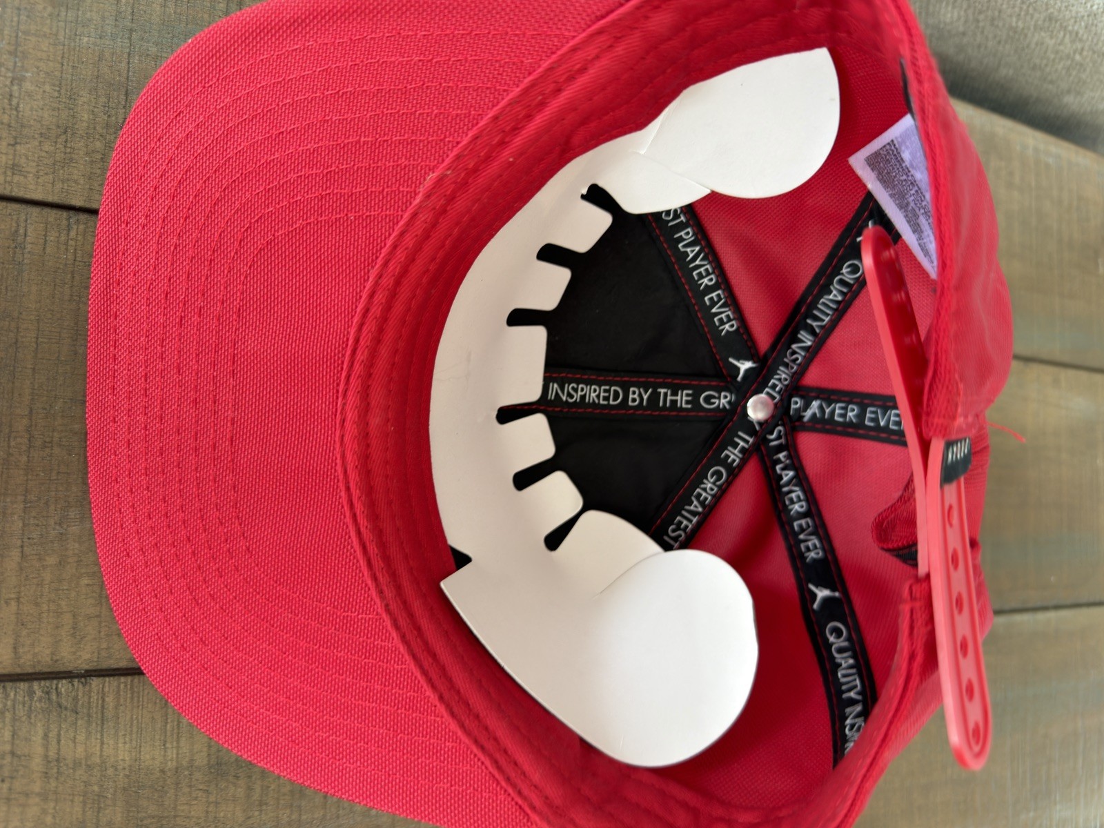 NWT Nike Air Jordan Kids Rise Cap Hat Red Metal Jumpman Youth Size 8-20