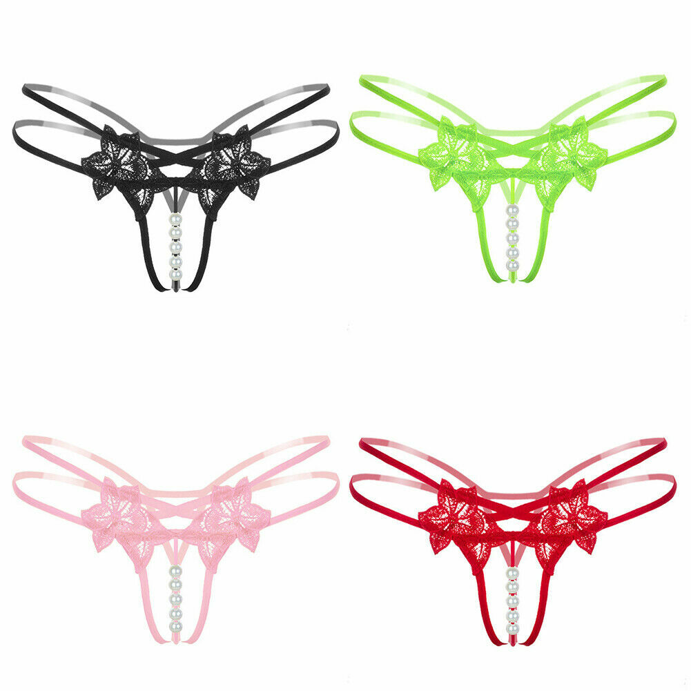 ☆USA☆ Sexy Women Lace Thong G-string Panties Lingerie Underwear Crotchles T-back
