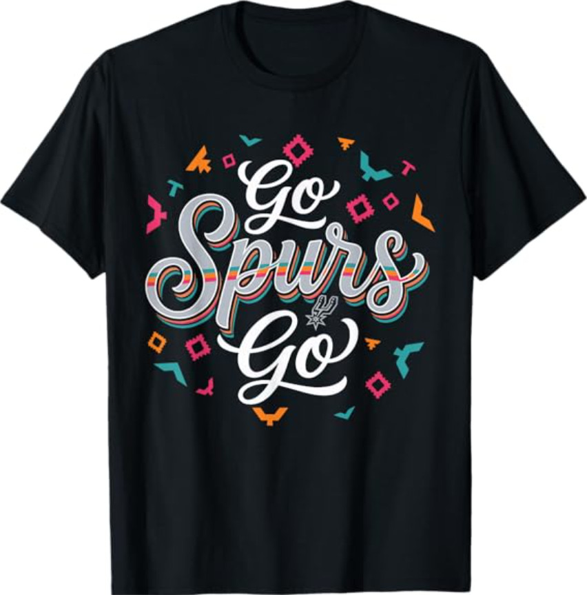 Go Spurs Go Basketball Season Game Day Basketball Fan T-Shirt