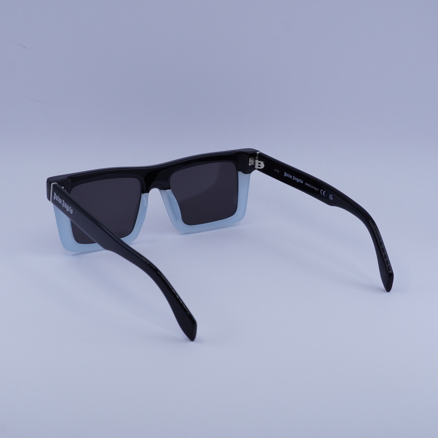 New Palm Angels PERI109 NAPA 4007 Black Light Blue/Dark Grey 51-18-145 Sungla…