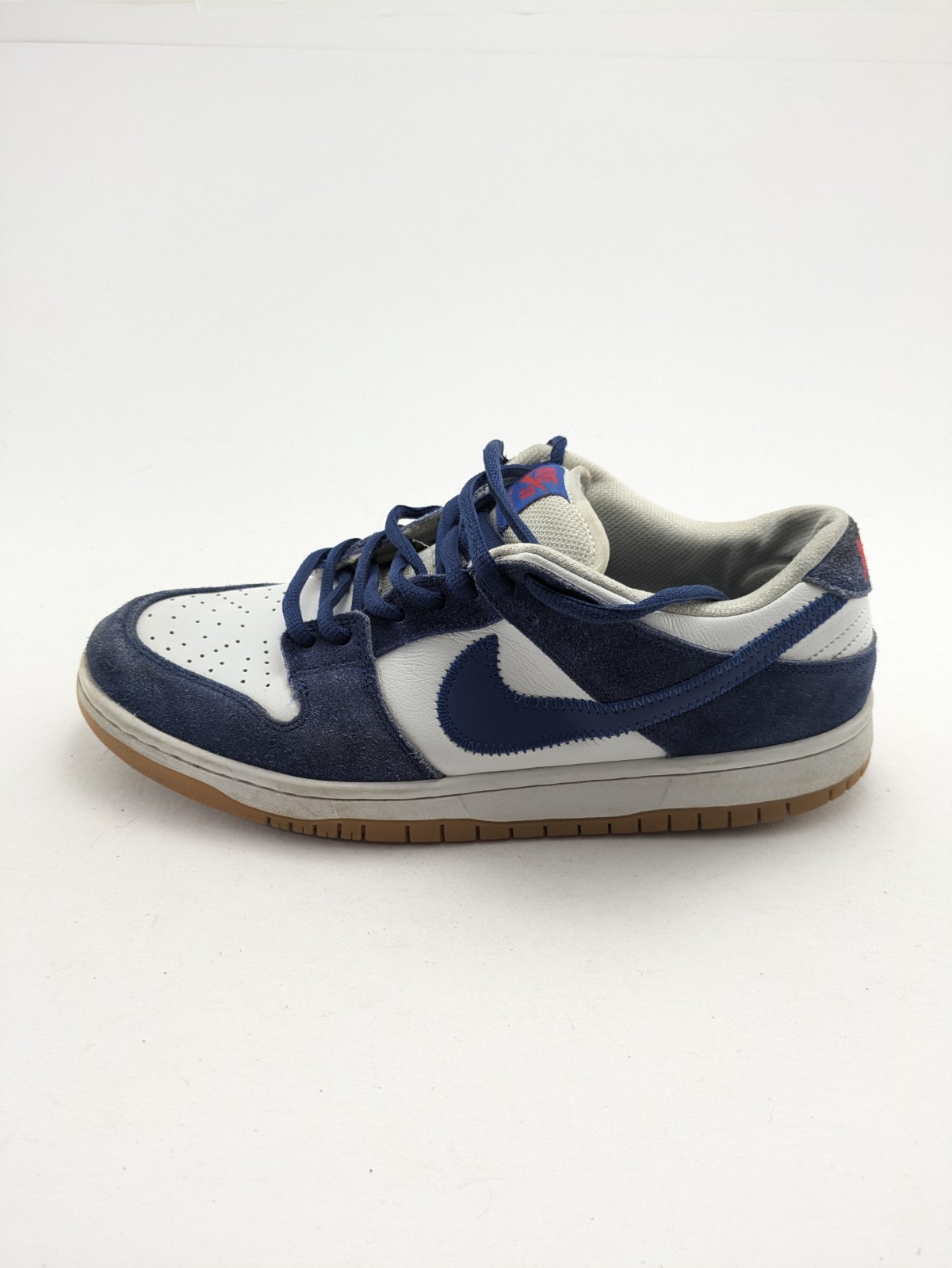 Mens Nike SB Dunk Low Dodger Blue Leather Basketball Shoes DO9395-400 Size 11