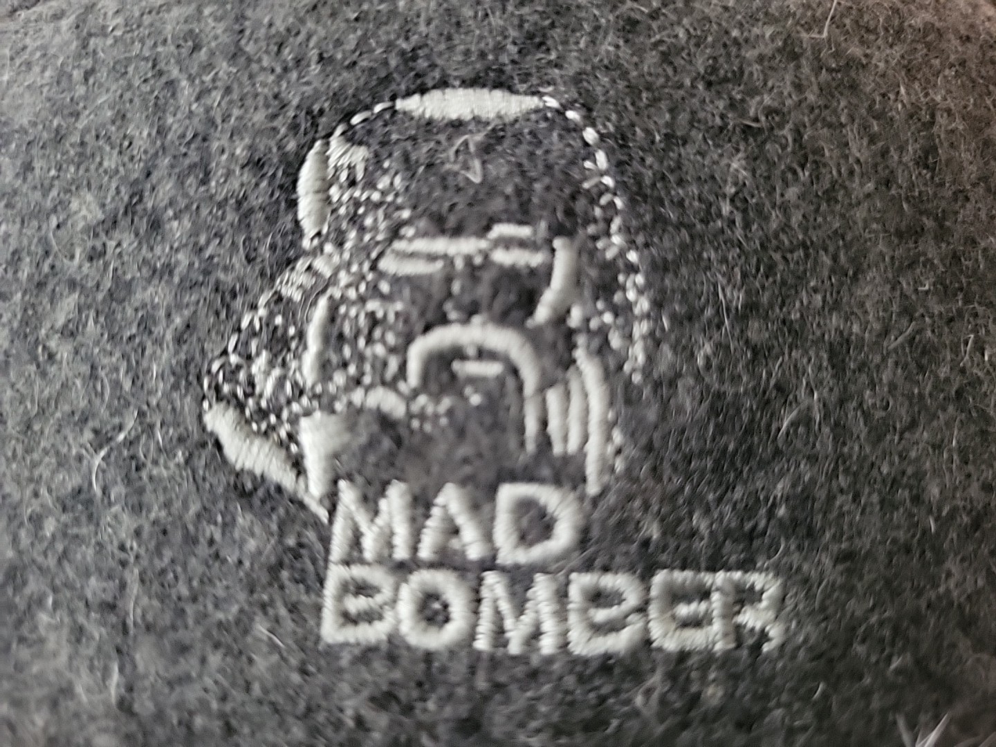Mad Bomber Hat Trapper Fitted Mens M Gray Rabbit Fur Ear Flap Winter Outdoor