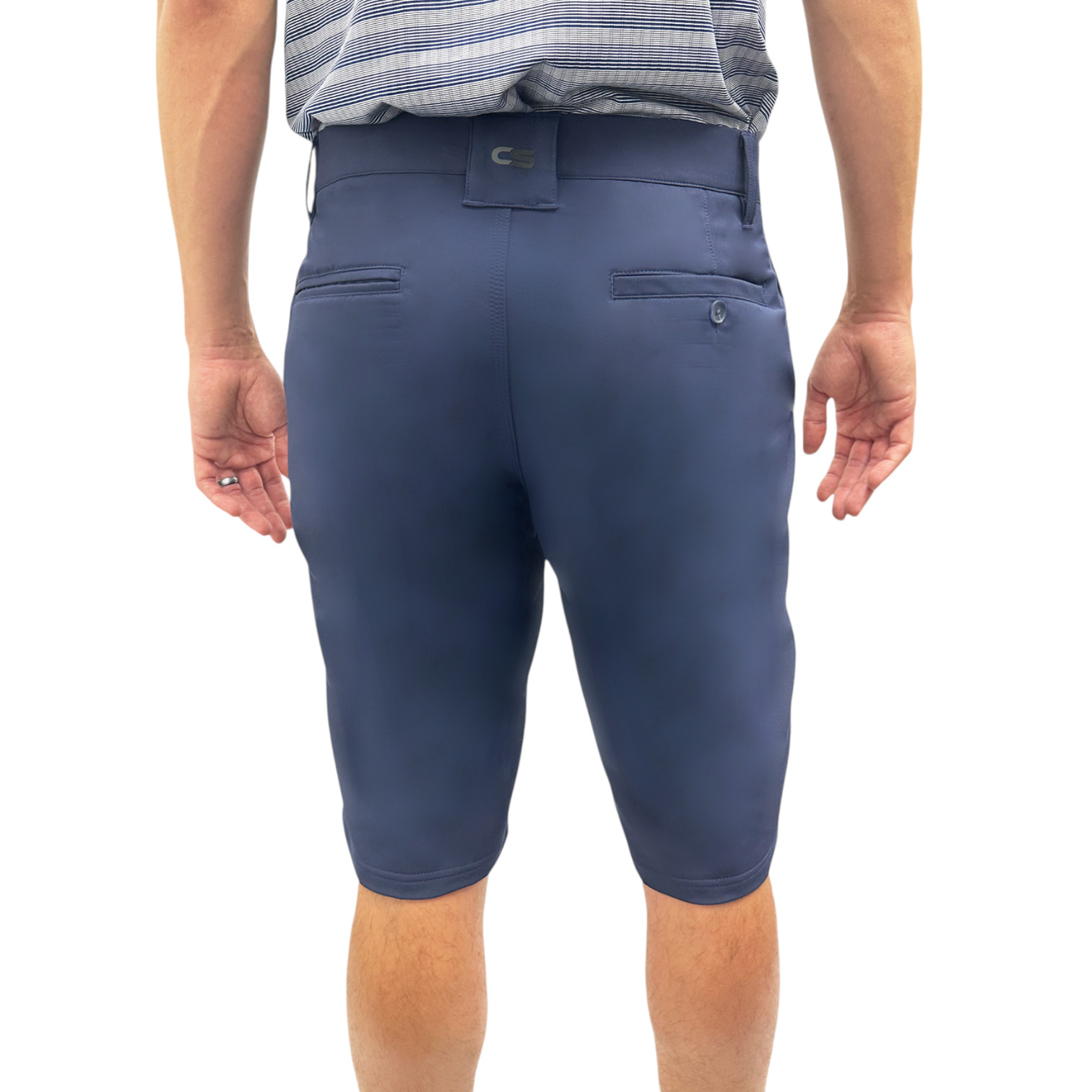 Mens Golf Shorts 11.5″ Inseam Long Tall Athletic Quick Dry Stretch Elastic Waist