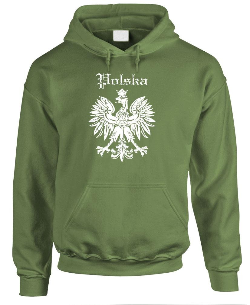 POLSKA EAGLE – Poland Polish Retro Hipster – Fleece Pullover Hoodie