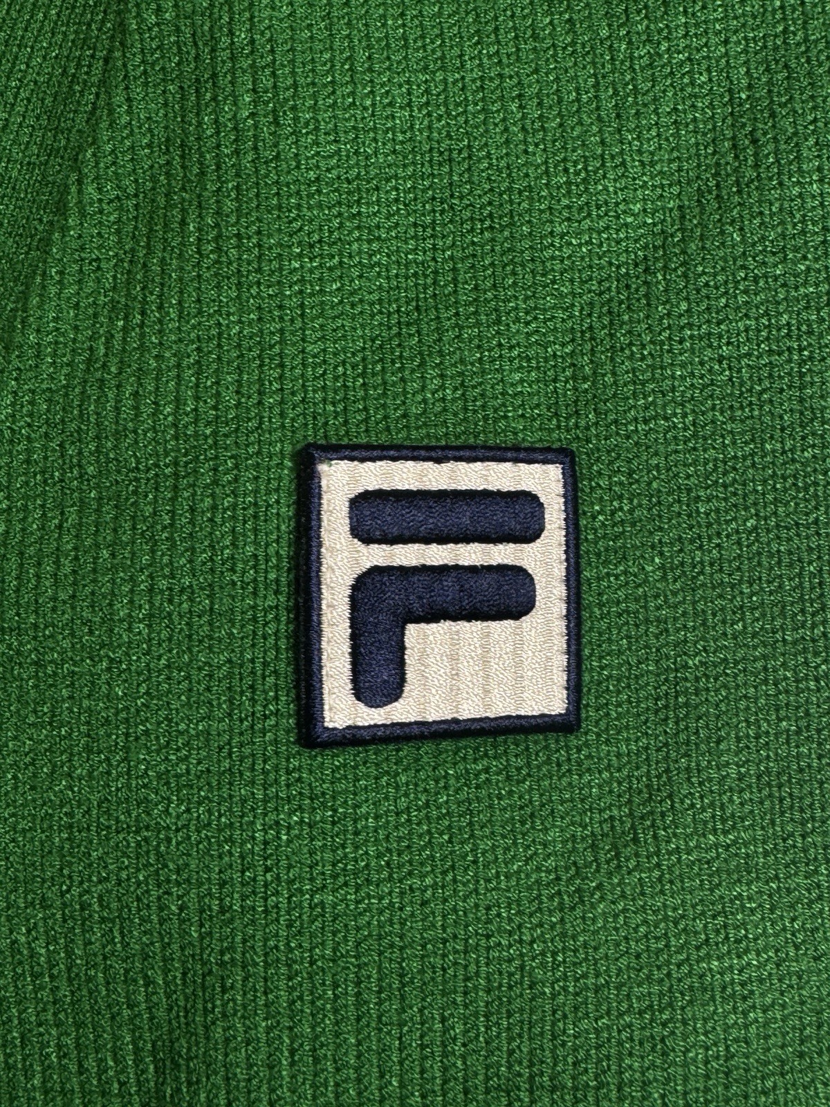 FILA Men’s Baseline Cardigan – Amazon Green, Large, w/ F-Box Logo ($150 Retail)