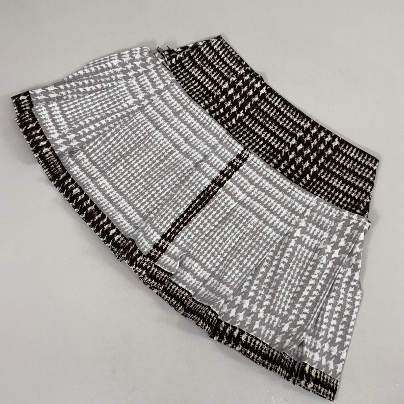 NORMA KAMALI Silky Jersey Pleated Micro Skirt Unlined Womens Sz XS/29 Chocolate