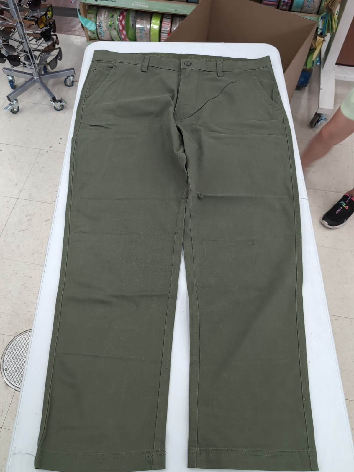 WP Weatherproof Men’s Twill Trail Utility Pant Size 40 x 32 Beetle AM19