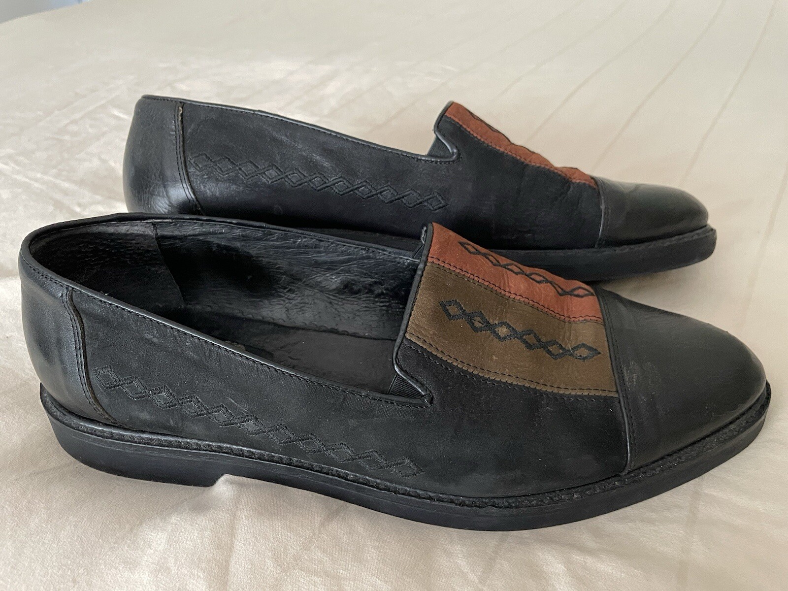 FRONTIERA by Stracam Italian Leather Shoes *NO SIZE APPROX 10-11 E Made in Italy