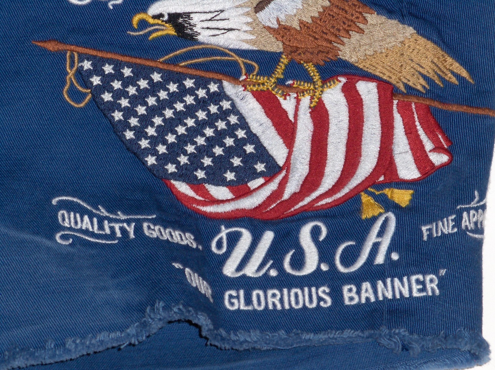 POLO RALPH LAUREN Men’s Eagle USA Flag Vintage Straight Fit Flat Front Shorts