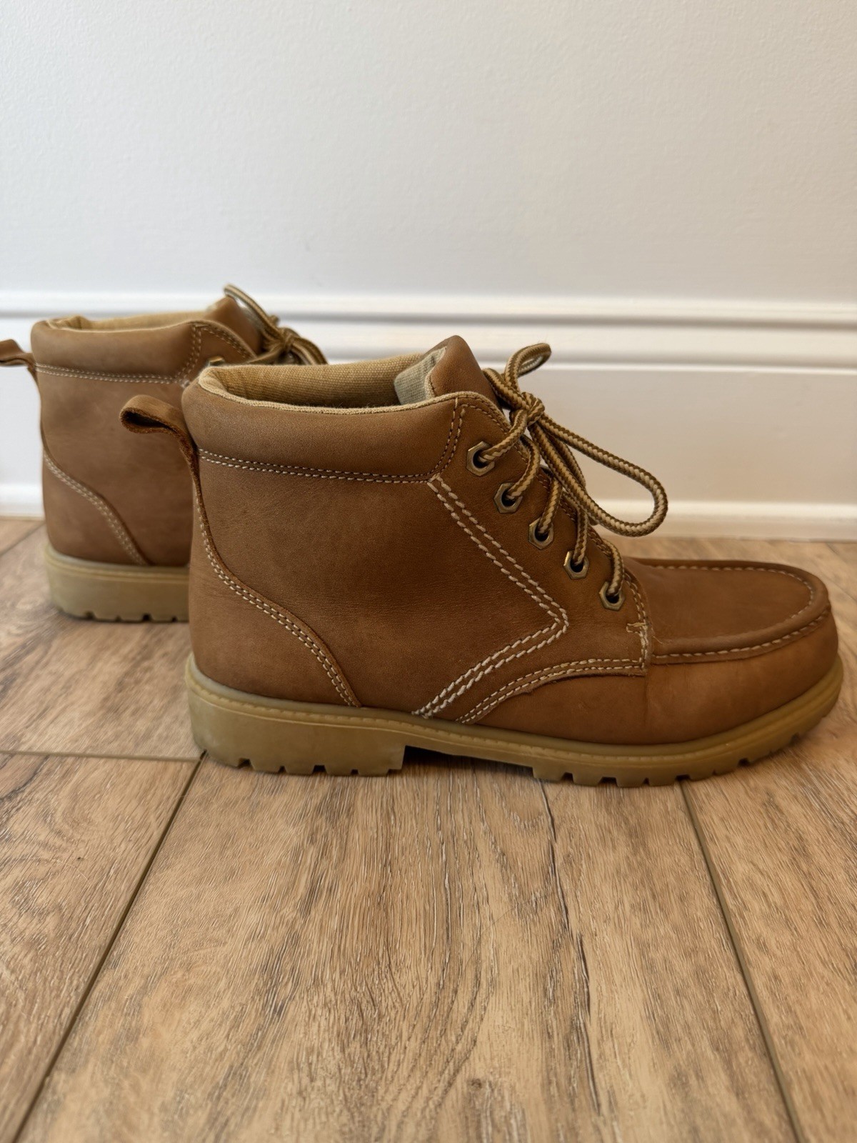 Frye Judith Sport Leather Boots Tan