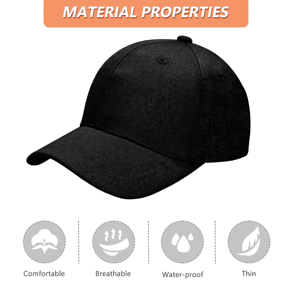 Personalized Custom Logo Baseball Cap Unisex Adjustable Hat Multiple Color