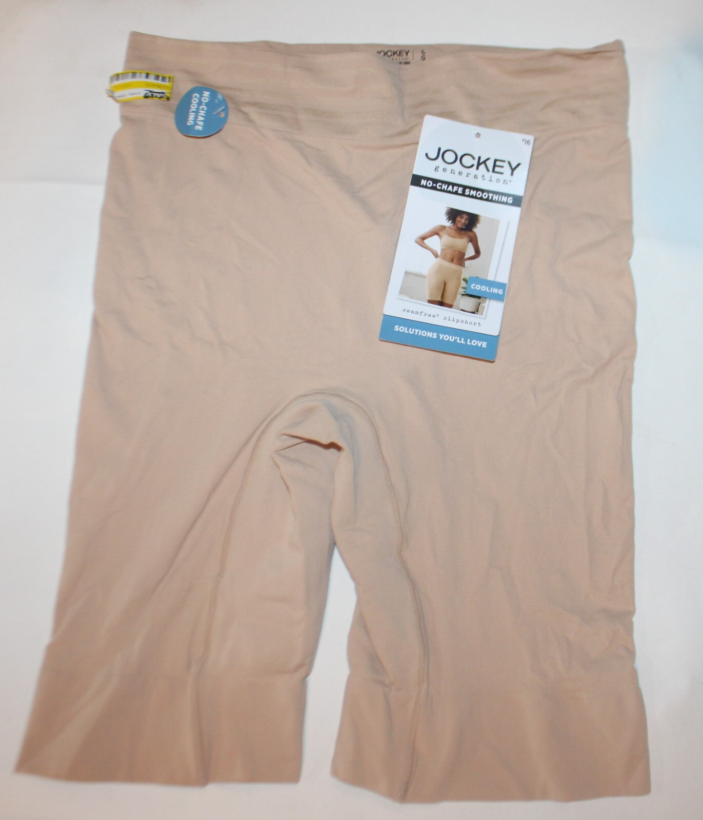 SlimShaper by Miracle Brands Women’s Sheer Booty Lift Shortie – Warm Beige S