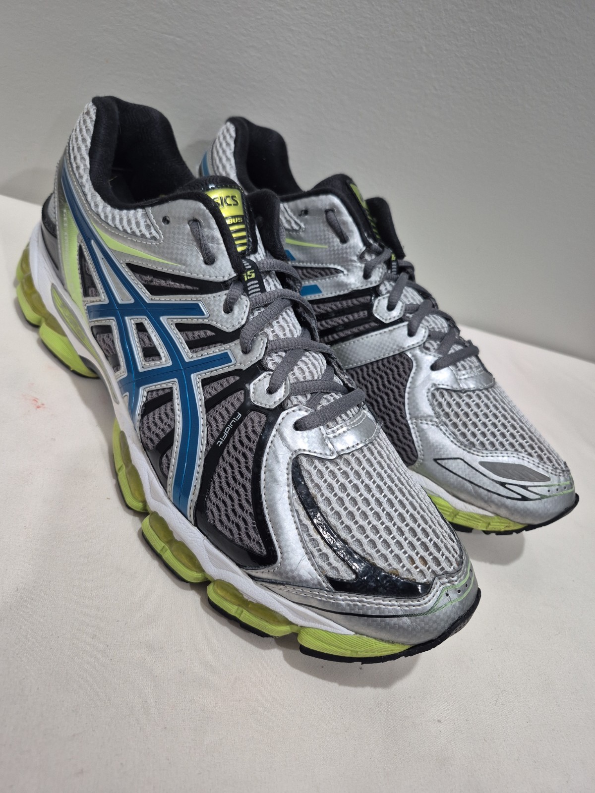 ASICS Shoes GEL-NIMBUS 15 Mens Sz 11 Gray Running Athletic Sneaker T3B0N